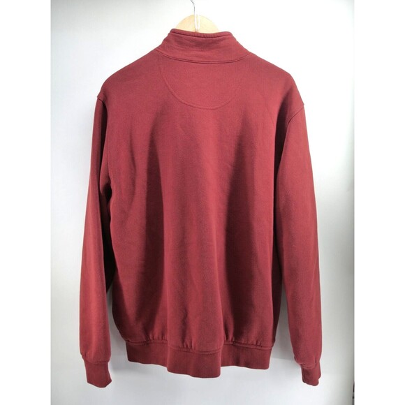 LL Bean MT Sherpa Lined Full Zip Jacket Katahdin Iron Works Red Med Tall - Picture 8 of 8